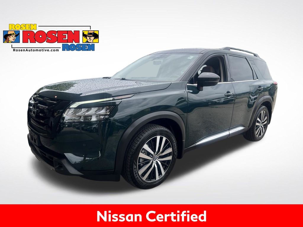 Obsidian Green Pearl/Super Black 2024 Nissan Pathfinder SUV / Crossover All-Wheel Drive 9-Speed Automatic