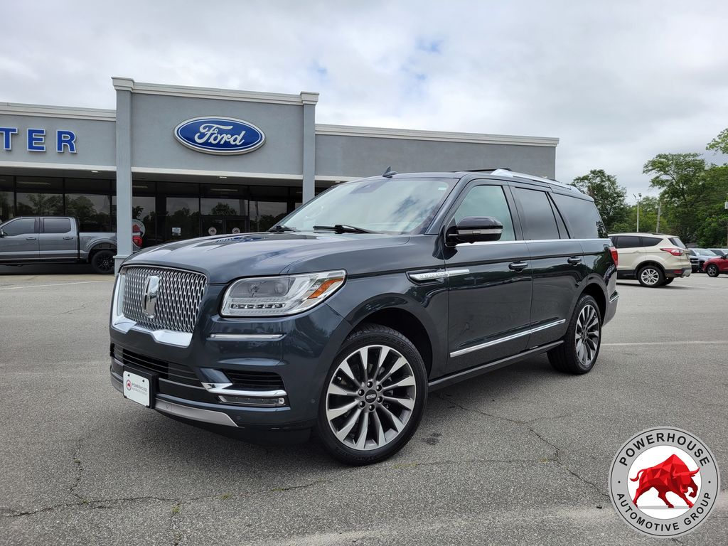 Blue 2021 Lincoln Navigator SUV / Crossover Four-Wheel Drive Automatic