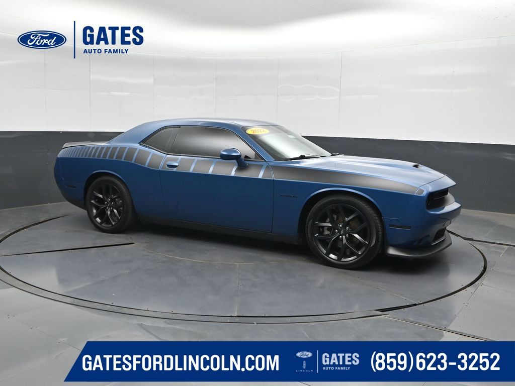 Blue (Frostbite) 2022 Dodge Challenger Coupe Rear-Wheel Drive 8-Speed Automatic