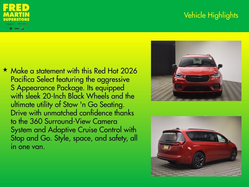 new 2026 Chrysler Pacifica car, priced at $38,982