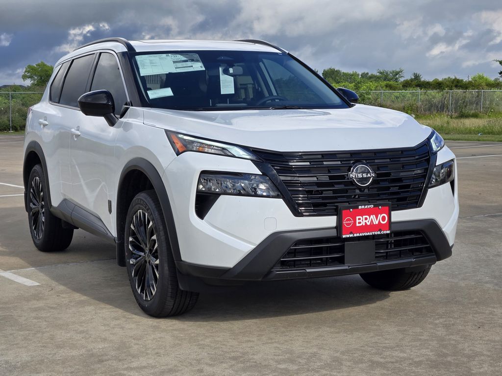 2026 Nissan Rogue Dark Armor White at Bravo Nissan