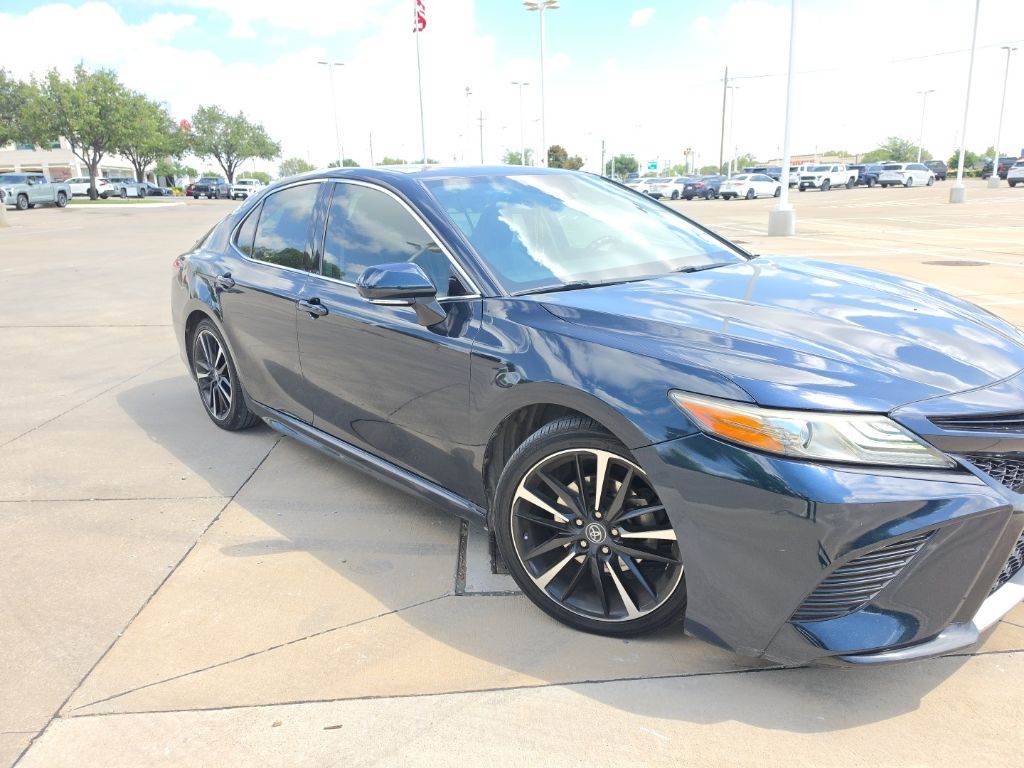 Teal (Galactic Aqua Mica) 2019 Toyota Camry Sedan Front-Wheel Drive 8-Speed Automatic