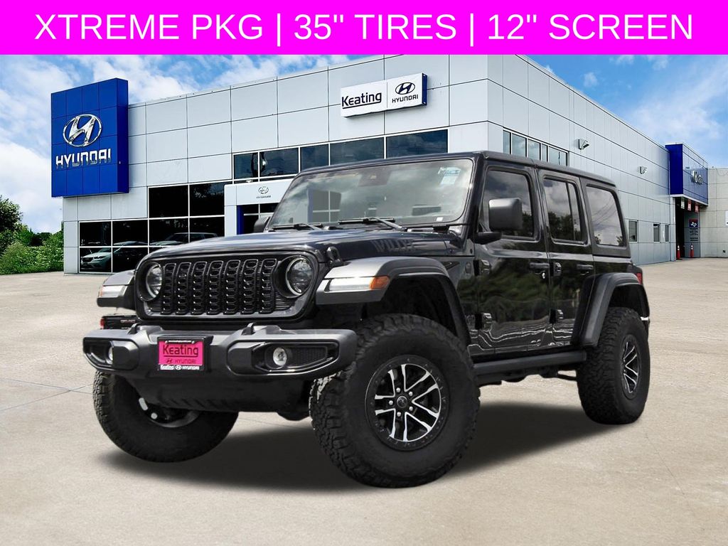 Black Clearcoat 2024 Jeep Wrangler SUV / Crossover Four-Wheel Drive 8-Speed Automatic