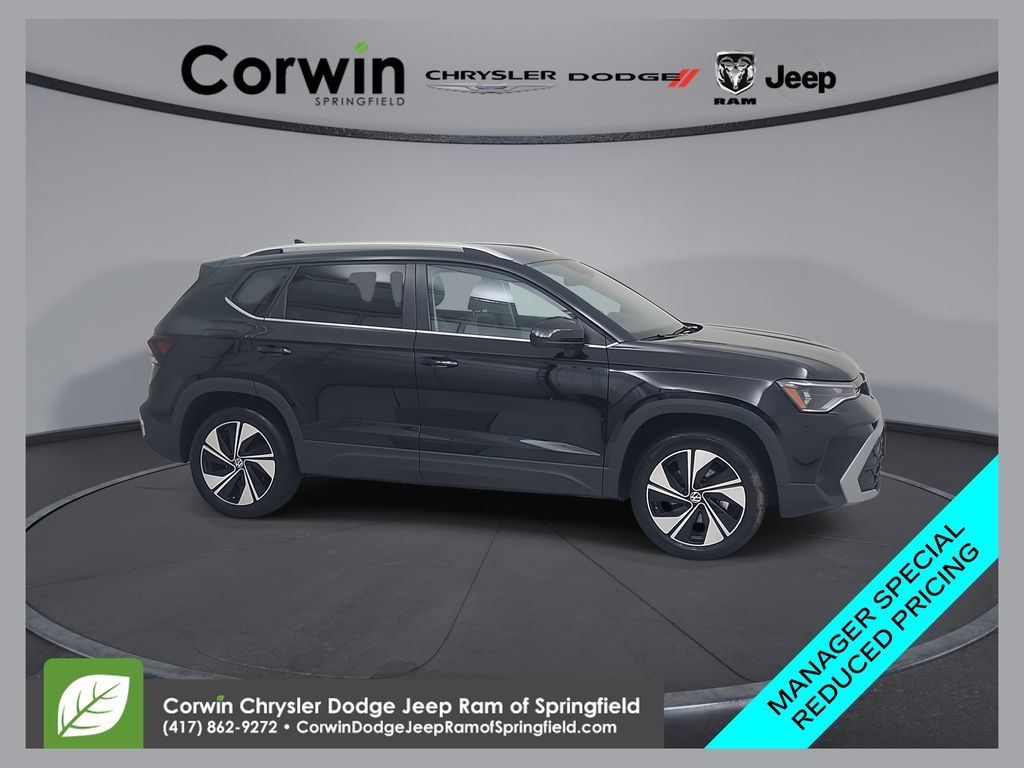 Black 2025 Volkswagen Taos SUV / Crossover All-Wheel Drive 8-Speed Automatic