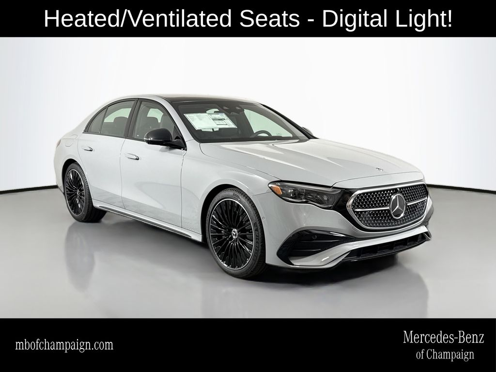 Gray (MANUFAKTUR Alpine Grey) 2026 Mercedes-Benz E-Class E 450 4MATIC Sedan All-Wheel Drive 9-Speed Automatic