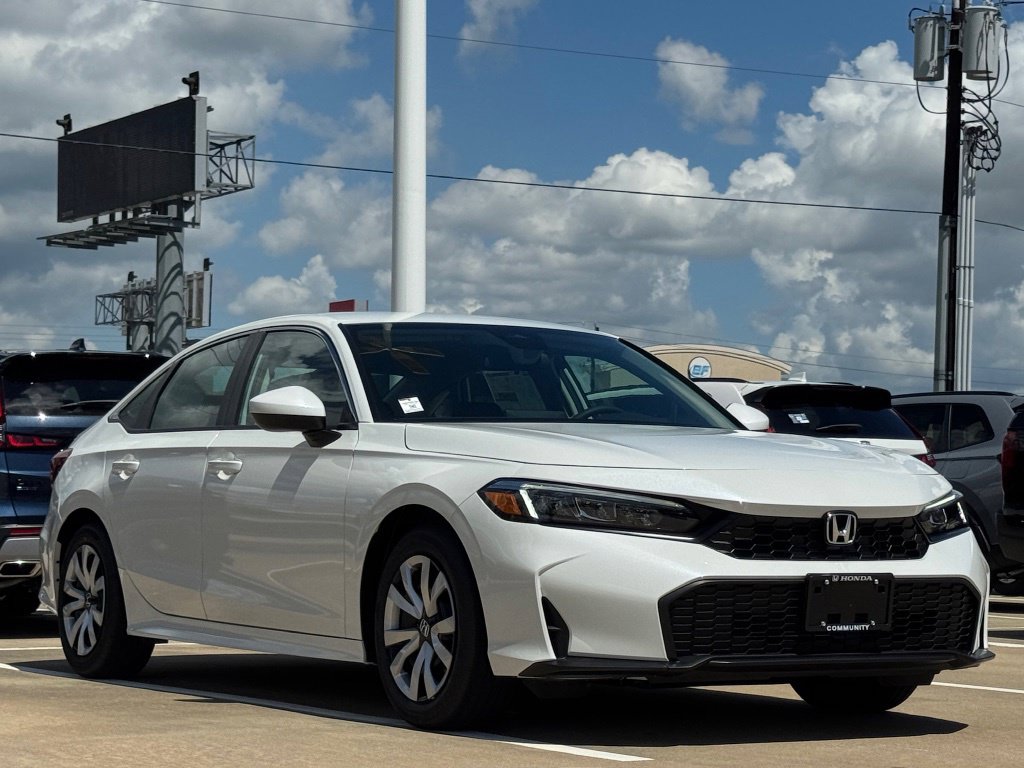 2026 Honda Civic LX White at Community Honda