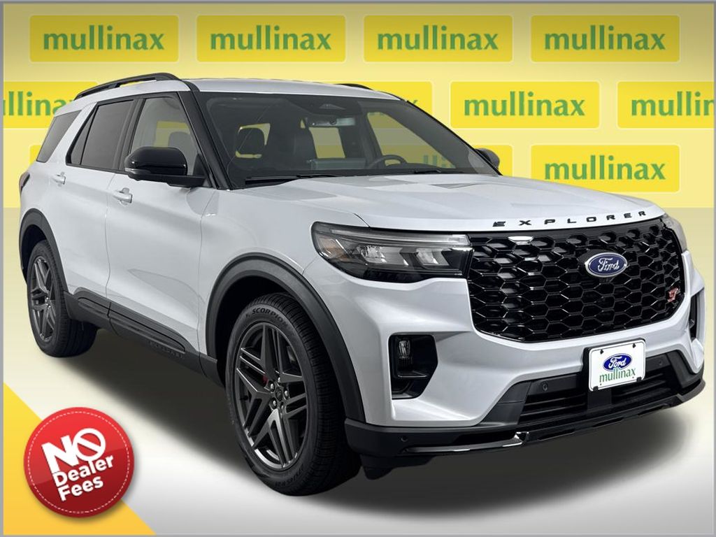 Space White Metallic 2026 Ford Explorer ST AWD SUV / Crossover All-Wheel Drive Automatic