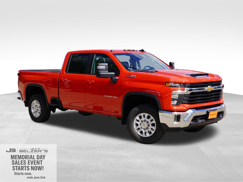 Red Hot 2024 Chevrolet Silverado 3500HD LT Crew Cab 4WD Pickup Truck Four-Wheel Drive Automatic