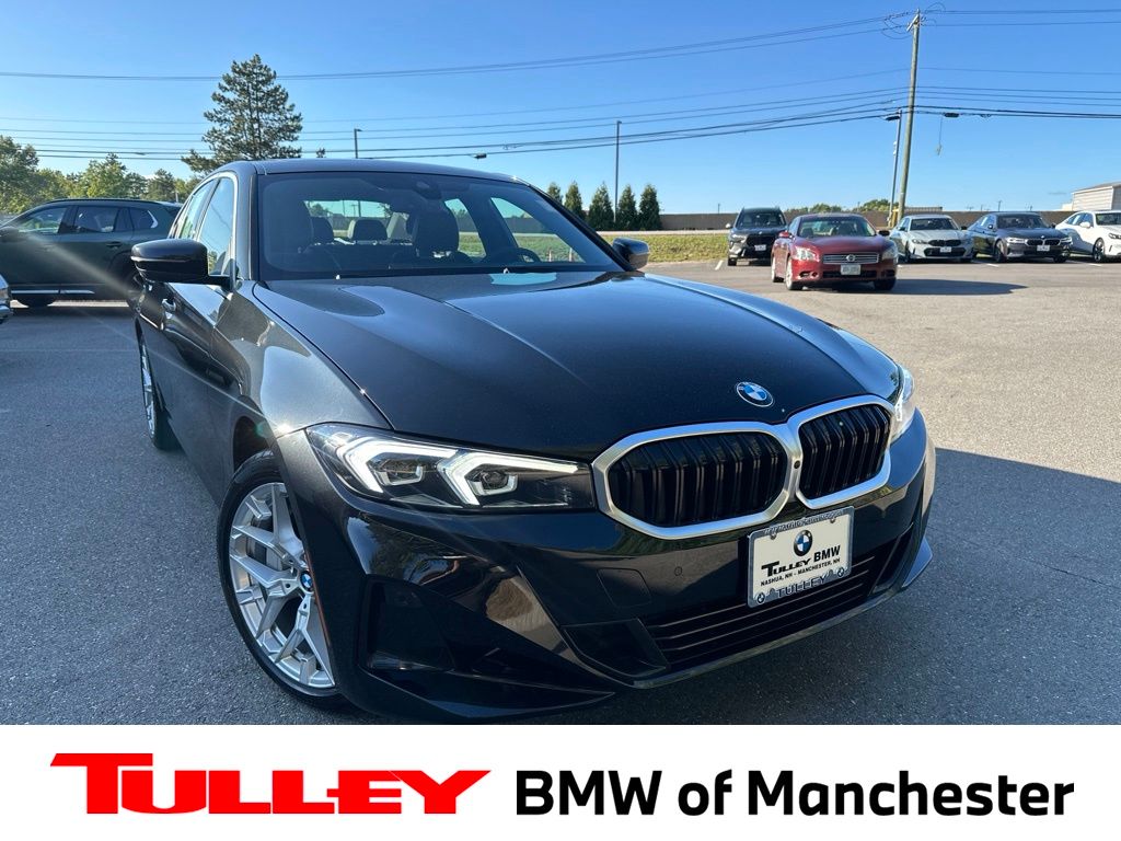 Black Sapphire Metallic 2025 BMW 3 Series Sedan All-Wheel Drive 8-Speed Automatic