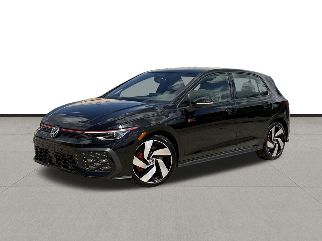 Mythos Black 2026 Volkswagen Golf GTI Hatchback Front-Wheel Drive 7-Speed Dual Clutch