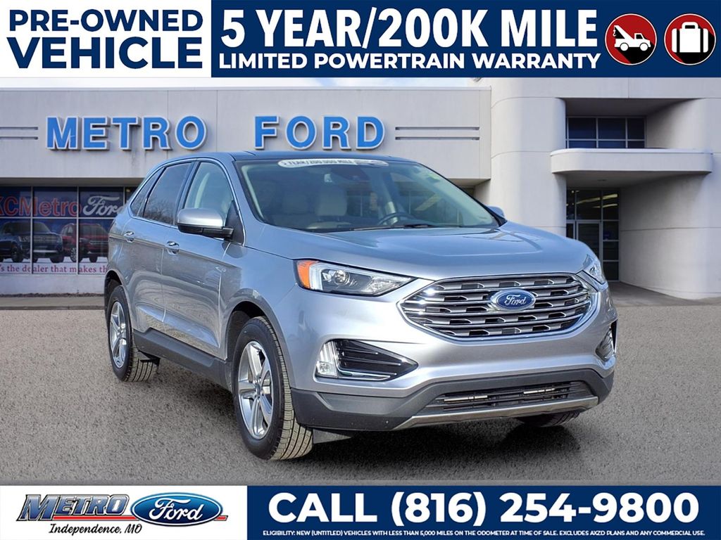 Iconic Silver Metallic 2022 Ford Edge SUV / Crossover All-Wheel Drive 8-Speed Automatic
