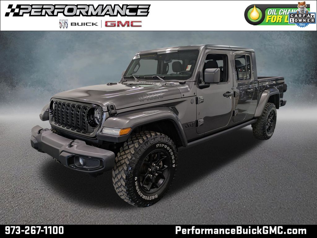 Gray (Granite Crystal Metallic Clearcoat) 2025 Jeep Gladiator Pickup Truck Four-Wheel Drive 8-Speed Automatic