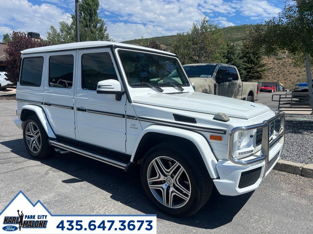 White 2016 Mercedes-Benz G-Class SUV / Crossover All-Wheel Drive 7-Speed Automatic
