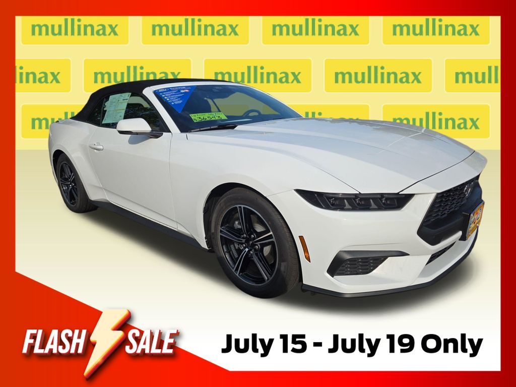 Oxford White 2025 Ford Mustang Convertible Rear-Wheel Drive Automatic