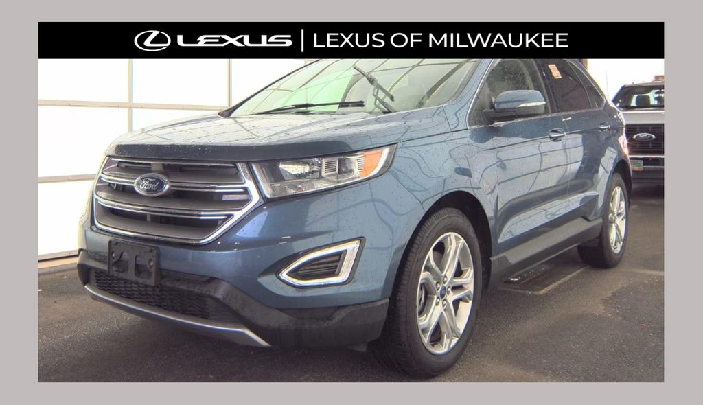 Blue Metallic 2018 Ford Edge Titanium AWD SUV / Crossover All-Wheel Drive 6-Speed Automatic