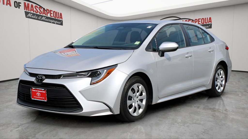 Classic Silver Metallic 2023 Toyota Corolla LE FWD Sedan Front-Wheel Drive Continuously Variable Transmission