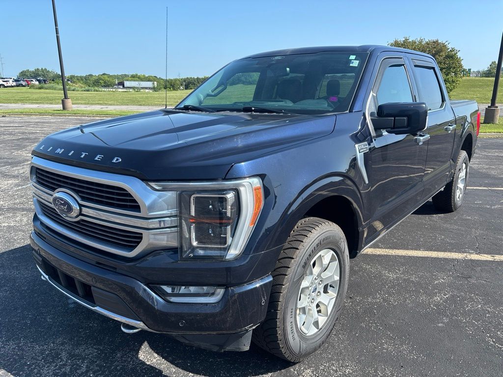 Antimatter Blue Metallic 2021 Ford F-150 Pickup Truck Four-Wheel Drive Automatic