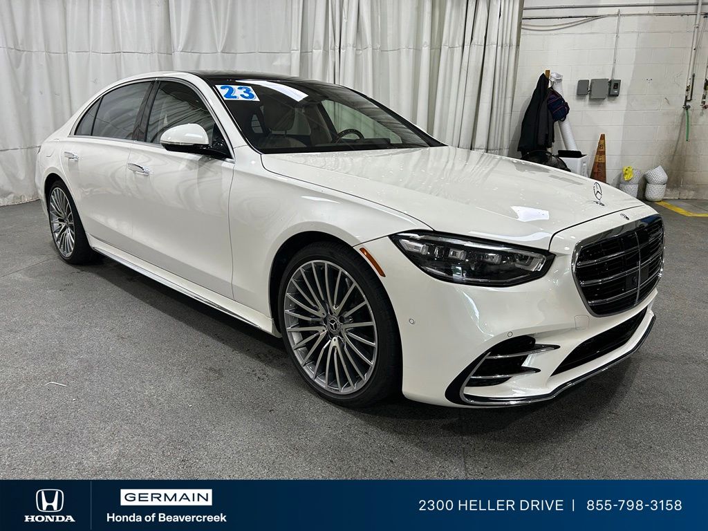 MANUFAKTUR Diamond White 2023 Mercedes-Benz S-Class Sedan All-Wheel Drive 9-Speed Automatic