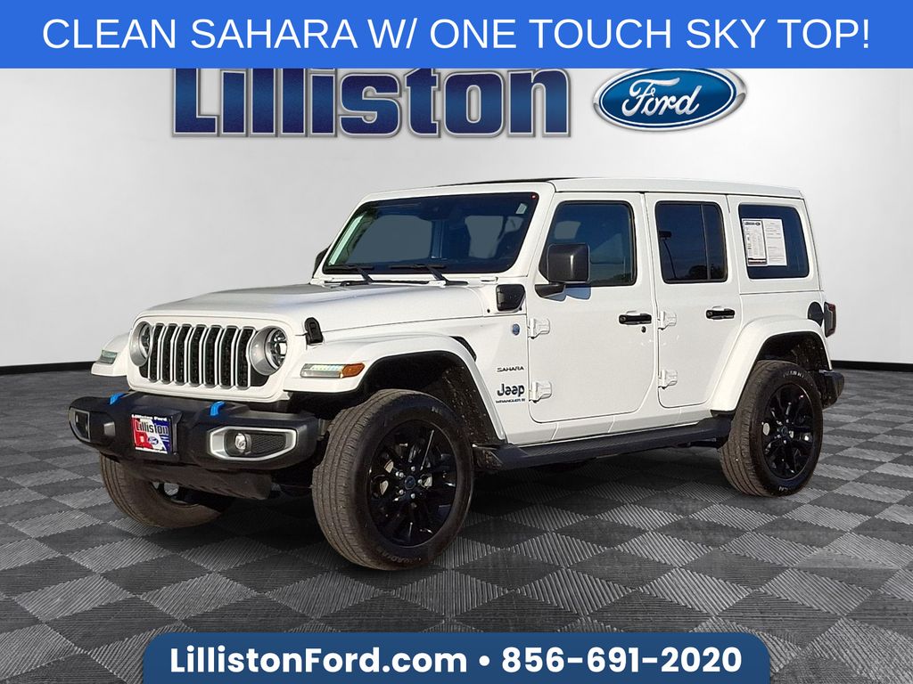 Bright White Clearcoat 2024 Jeep Wrangler 4xe SUV / Crossover Four-Wheel Drive 8-Speed Automatic
