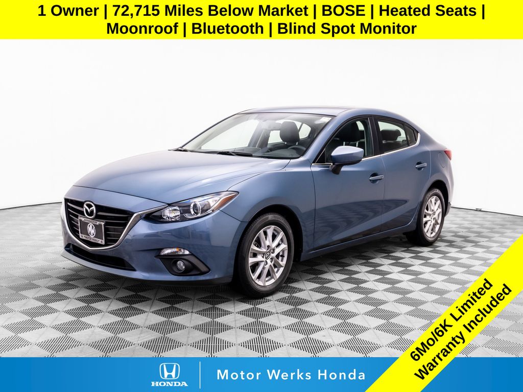 Blue Reflex Mica 2016 Mazda MAZDA3 Sedan Front-Wheel Drive 6-Speed Automatic