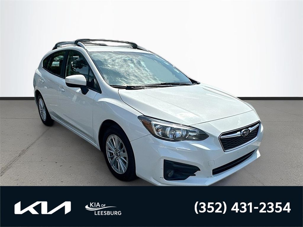 Crystal White Pearl 2018 Subaru Impreza 2.0i Premium Hatchback AWD Hatchback All-Wheel Drive Continuously Variable Transmission