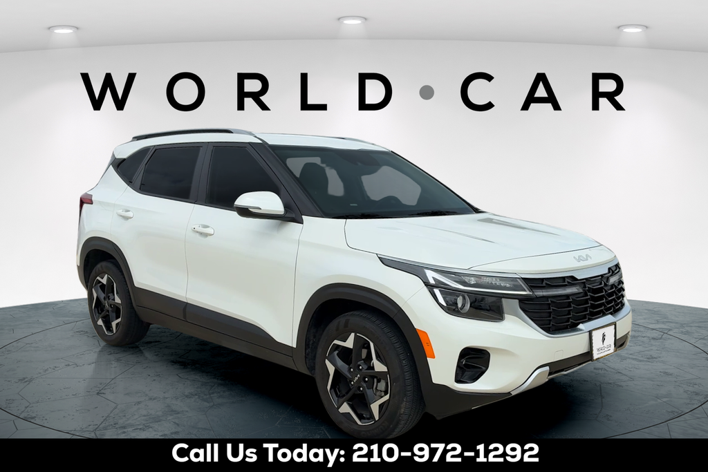 Snow White Pearl 2025 Kia Seltos S FWD SUV / Crossover Front-Wheel Drive Continuously Variable Transmission