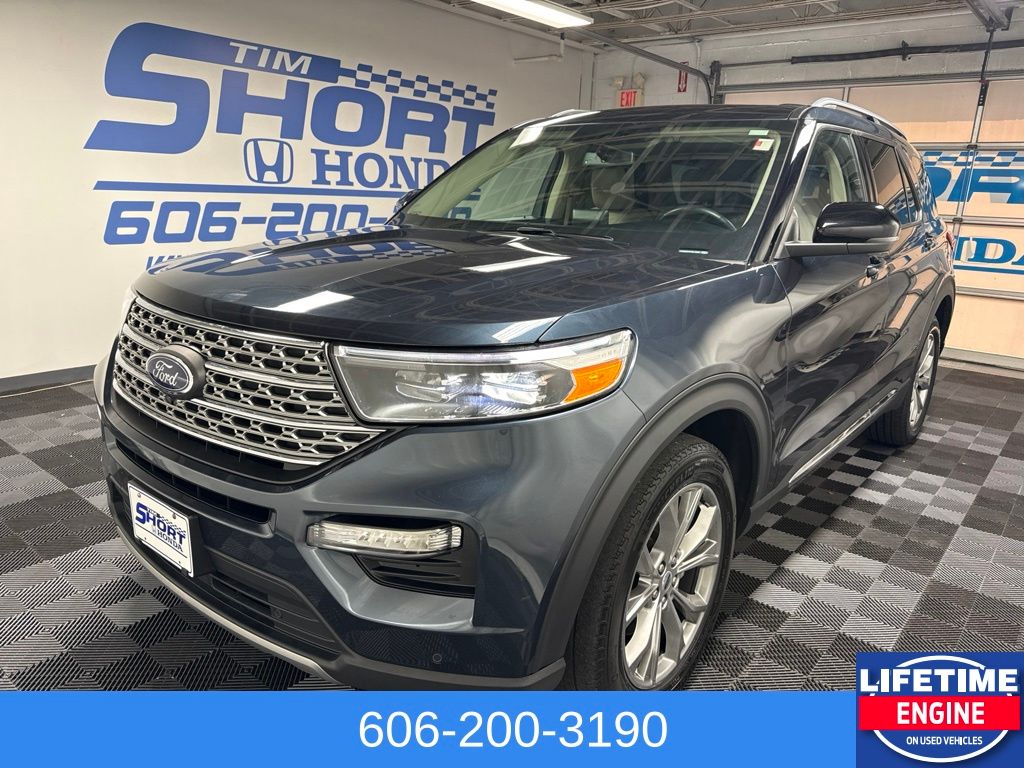 Blue Metallic 2023 Ford Explorer SUV / Crossover All-Wheel Drive Automatic