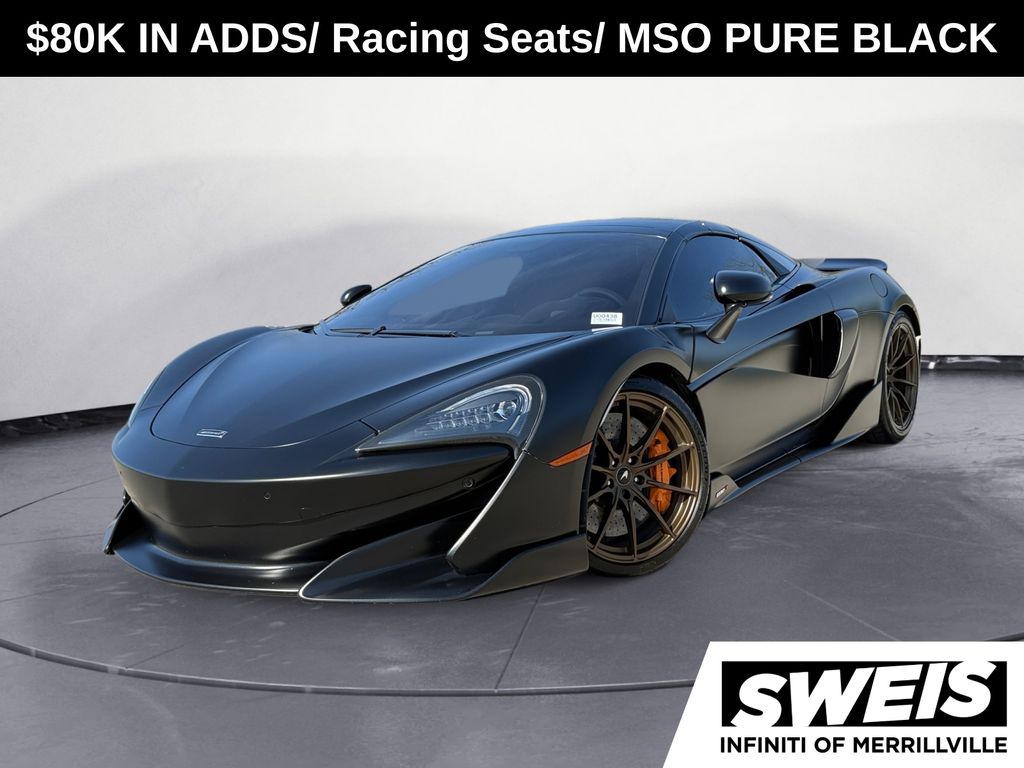Amethyst Black 2020 McLaren 600LT Spider RWD Convertible Rear-Wheel Drive 7-Speed Automatic