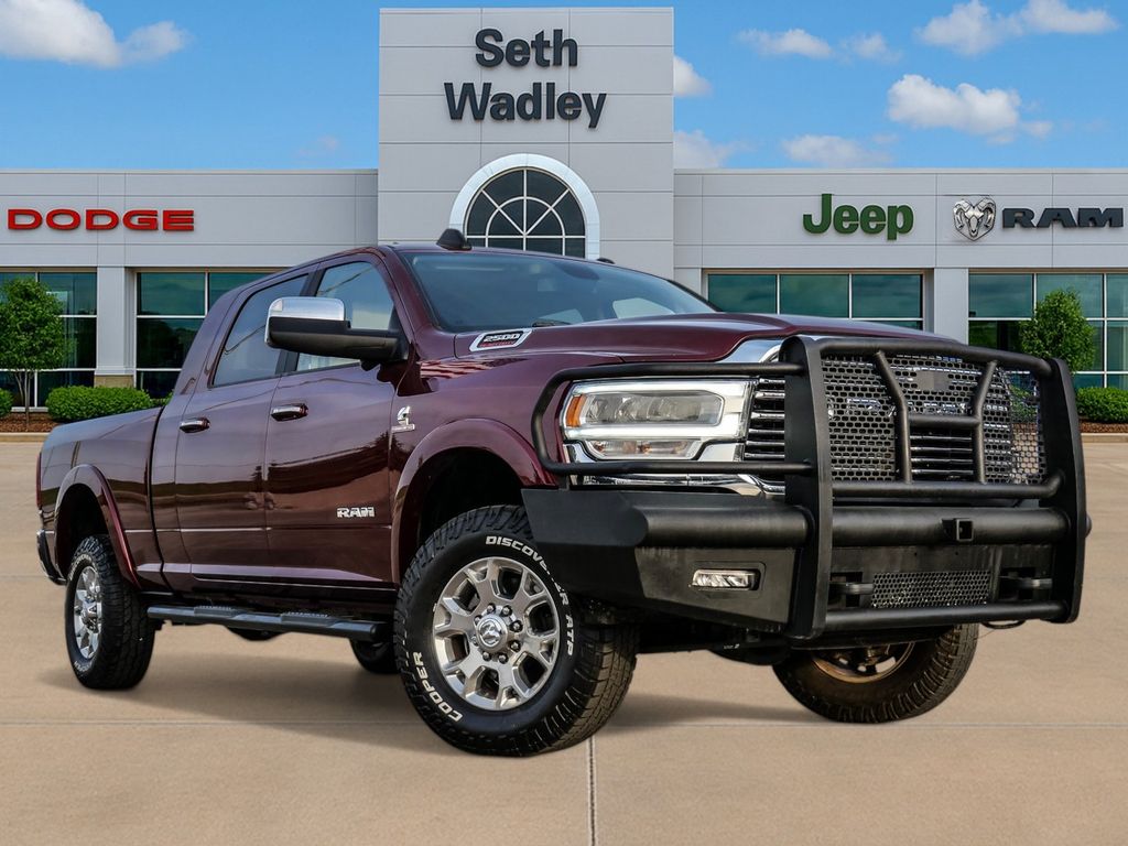 Delmonico Red Pearlcoat 2021 RAM 2500 Laramie Mega Cab 4WD Pickup Truck Four-Wheel Drive 6-Speed Automatic