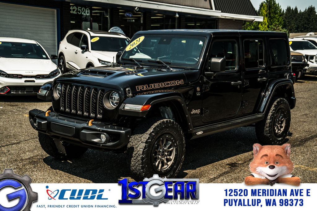 Black Clearcoat 2021 Jeep Wrangler SUV / Crossover Four-Wheel Drive 8-Speed Automatic