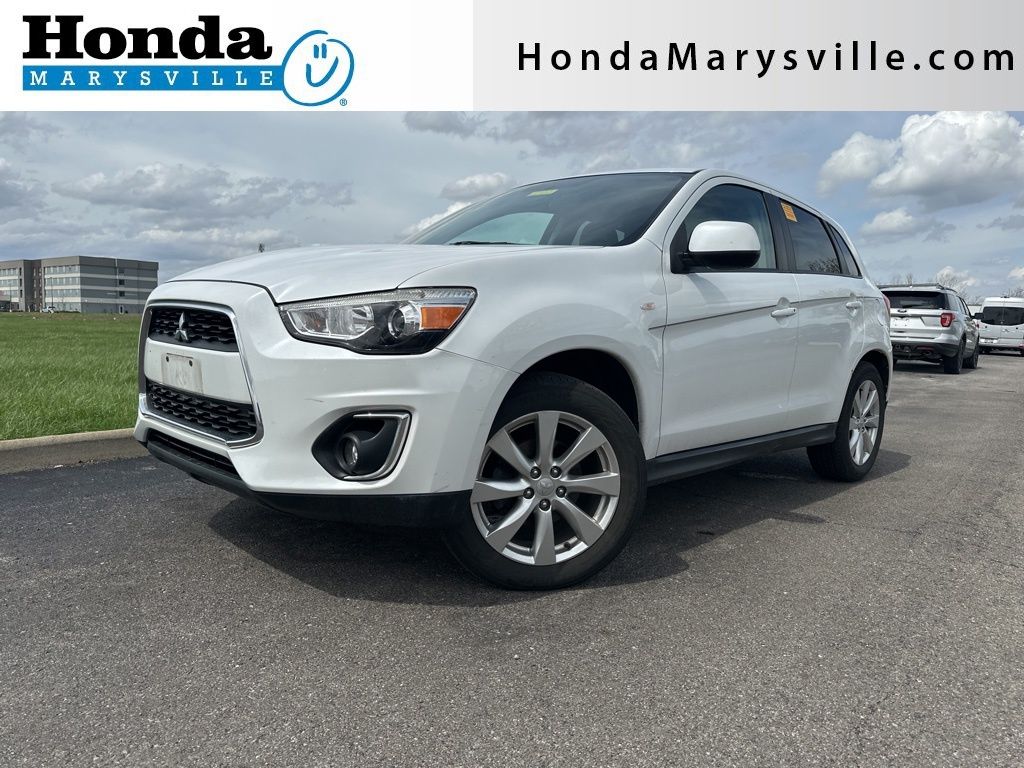 White Pearl 2013 Mitsubishi Outlander Sport ES AWD SUV / Crossover All-Wheel Drive Continuously Variable Transmission