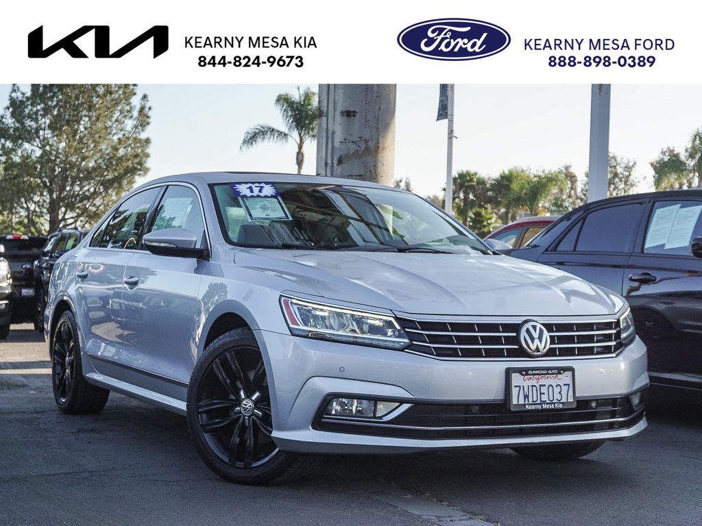 Silver 2017 Volkswagen Passat Sedan Front-Wheel Drive 6-Speed Automatic