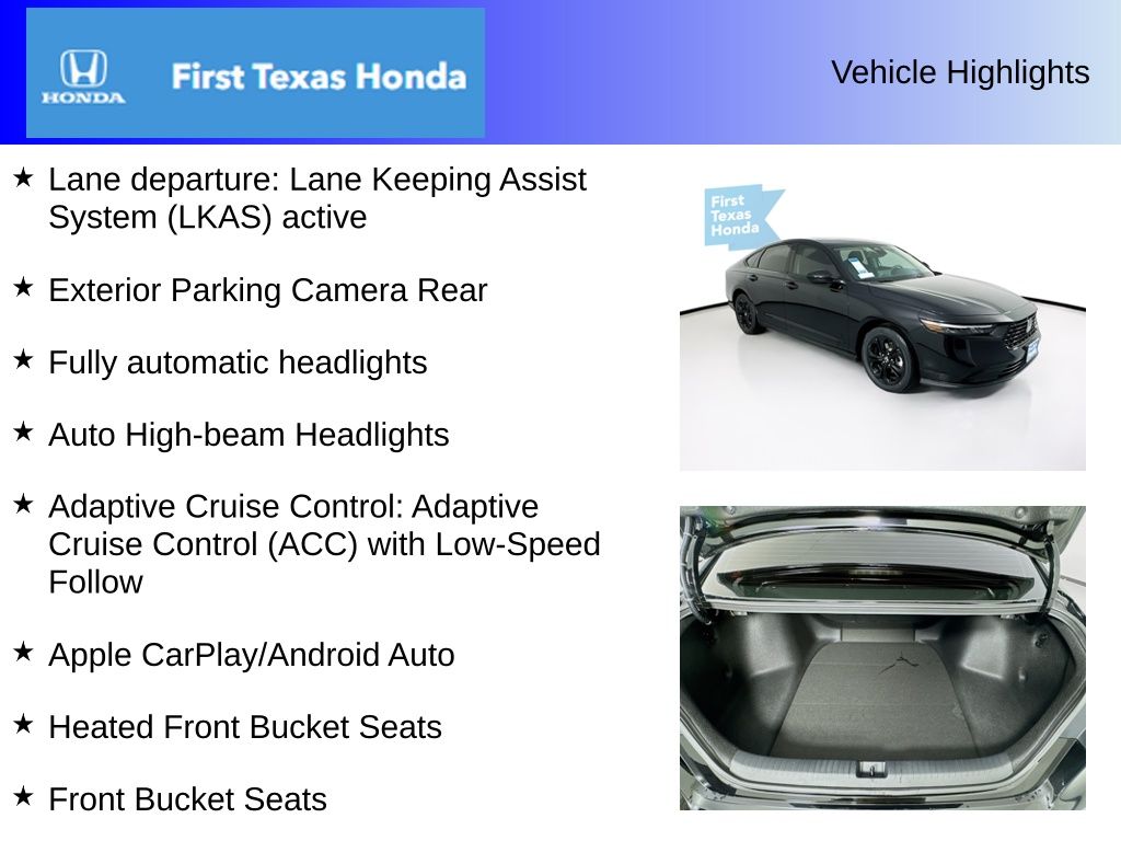 Used Car 2025 Honda Accord  Se For Sale Under $30,000 In Austin, Texas