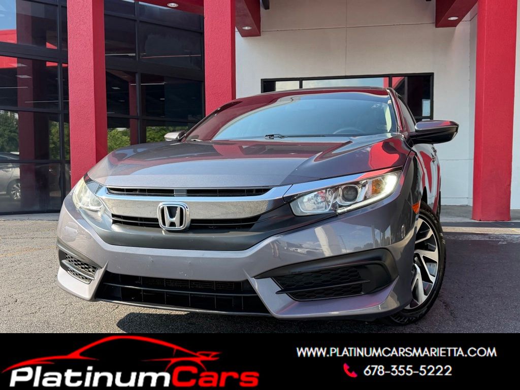 Lunar Silver Metallic 2016 Honda Civic Sedan Front-Wheel Drive Continuously Variable Transmission