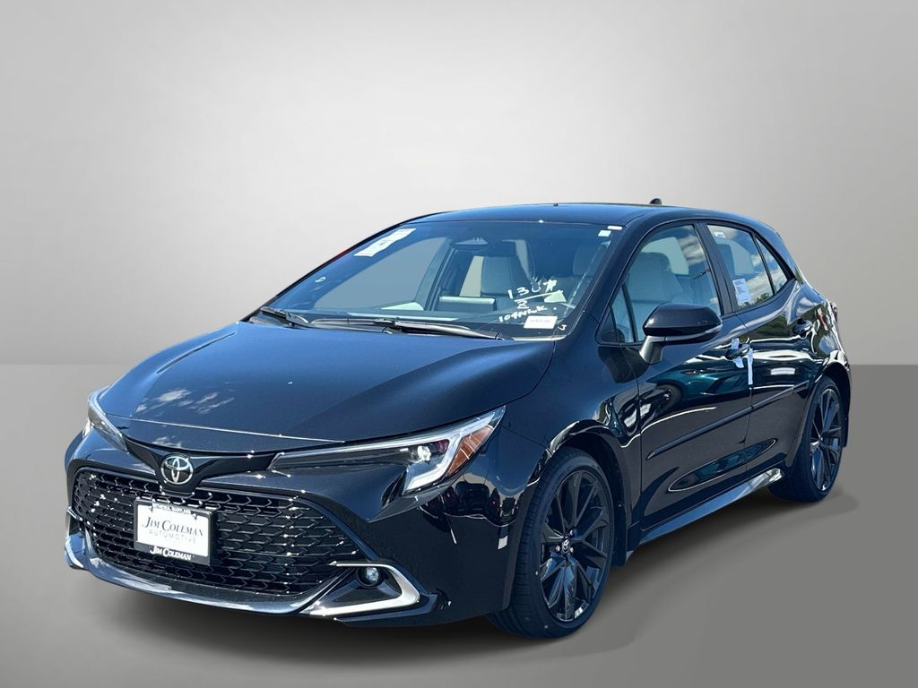 Midnight Black Metallic 2026 Toyota Corolla Hatchback Hatchback Front-Wheel Drive Continuously Variable Transmission