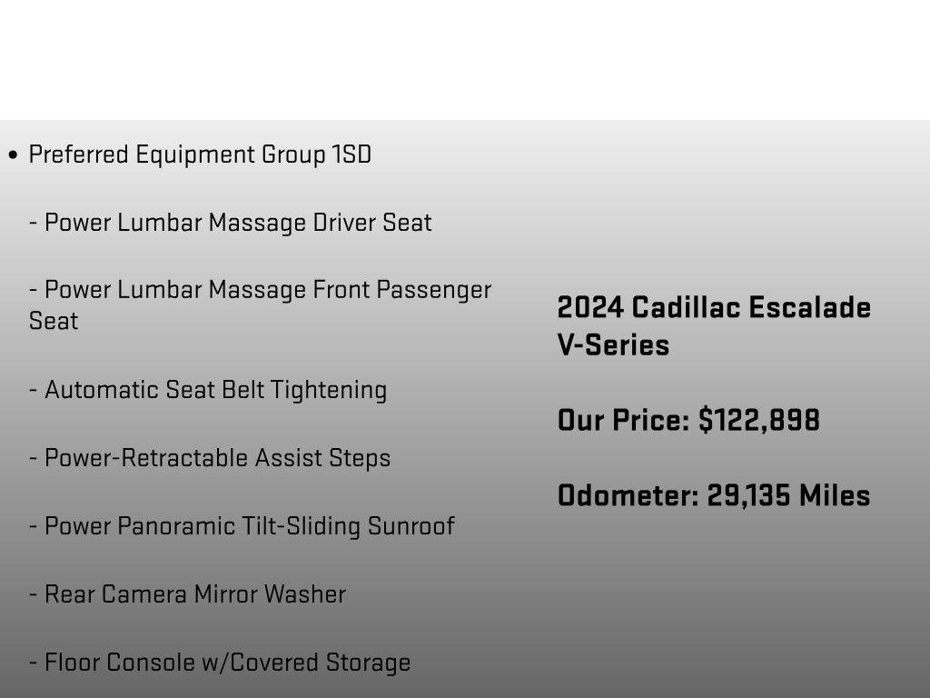 2024 Cadillac Escalade V-Series Black at Carlisle Cadillac Buick GMC
