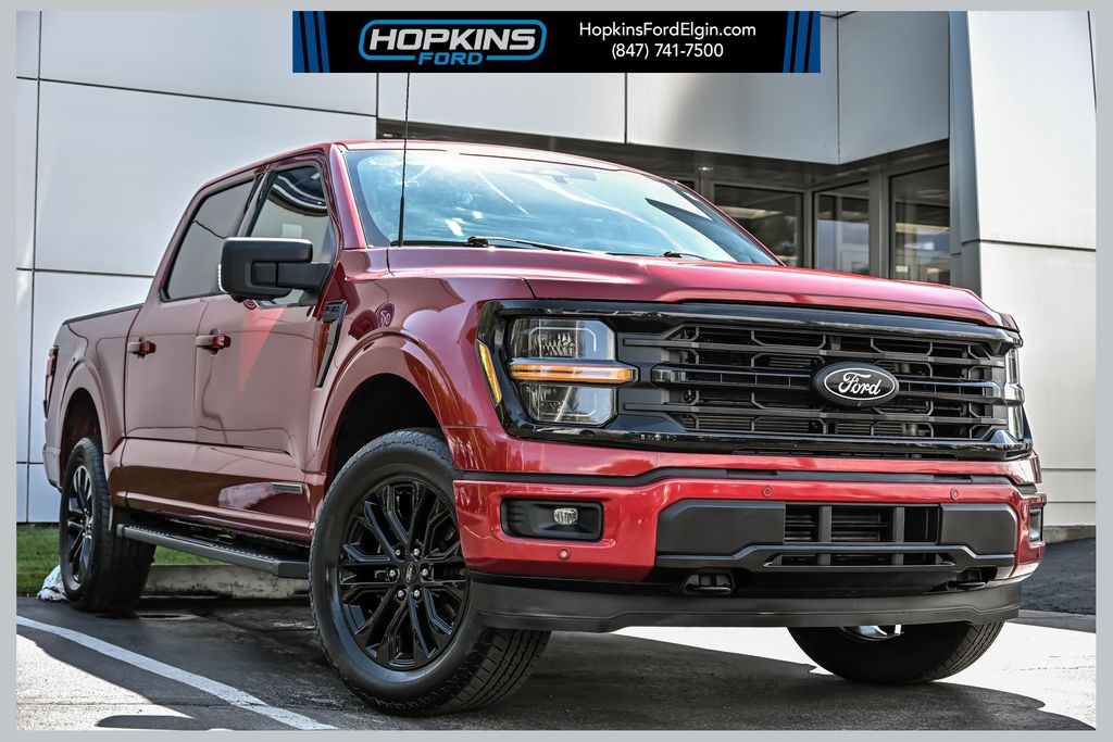 Rapid Red Metallic Tinted Clearcoat 2024 Ford F-150 Pickup Truck Four-Wheel Drive Automatic