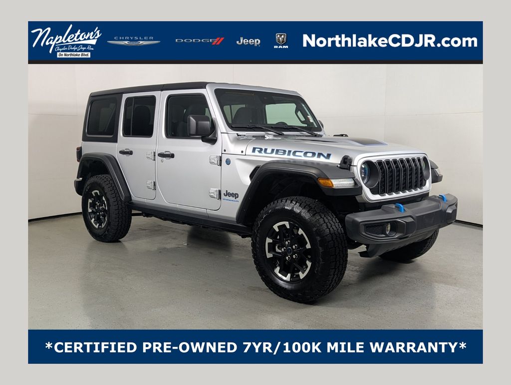 Silver Zynith Clearcoat 2024 Jeep Wrangler 4xe Rubicon 4WD SUV / Crossover Four-Wheel Drive 8-Speed Automatic