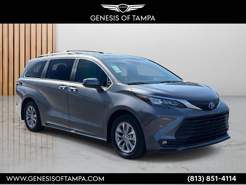 Magnetic Gray Metallic 2025 Toyota Sienna Minivan Front-Wheel Drive Continuously Variable Transmission