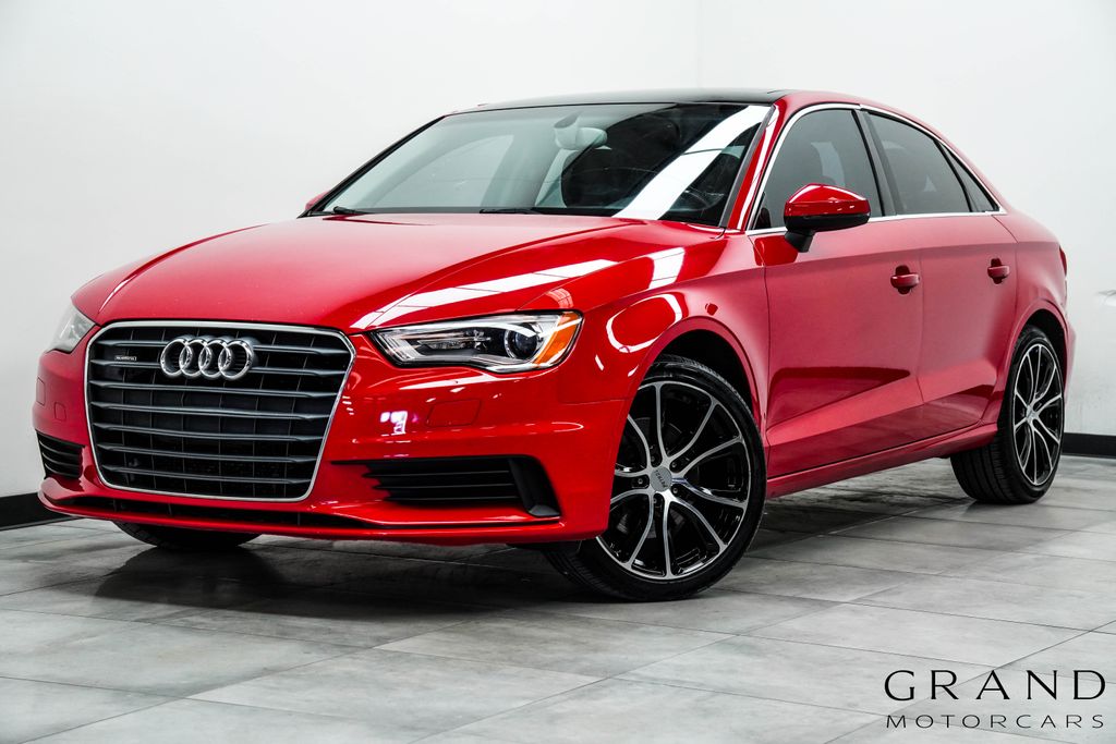 Brilliant Red 2015 Audi A3 2.0T quattro Premium Plus Sedan AWD Sedan All-Wheel Drive 6-Speed Automatic