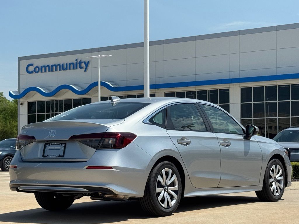 2026 Honda Civic LX Silver at Bayway Cadillac of The Woodlands