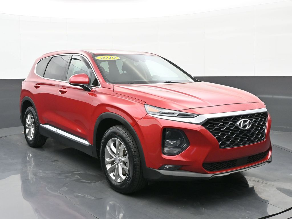 Scarlet Red 2019 Hyundai Santa Fe 2.4L SEL FWD SUV / Crossover Front-Wheel Drive 8-Speed Automatic
