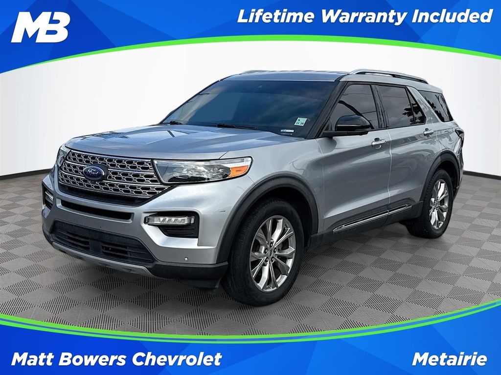 Silver Metallic 2020 Ford Explorer SUV / Crossover Rear-Wheel Drive Automatic