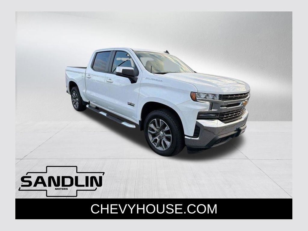 Summit White 2021 Chevrolet Silverado 1500 LT Crew Cab RWD Pickup Truck 4X2 8-Speed Automatic