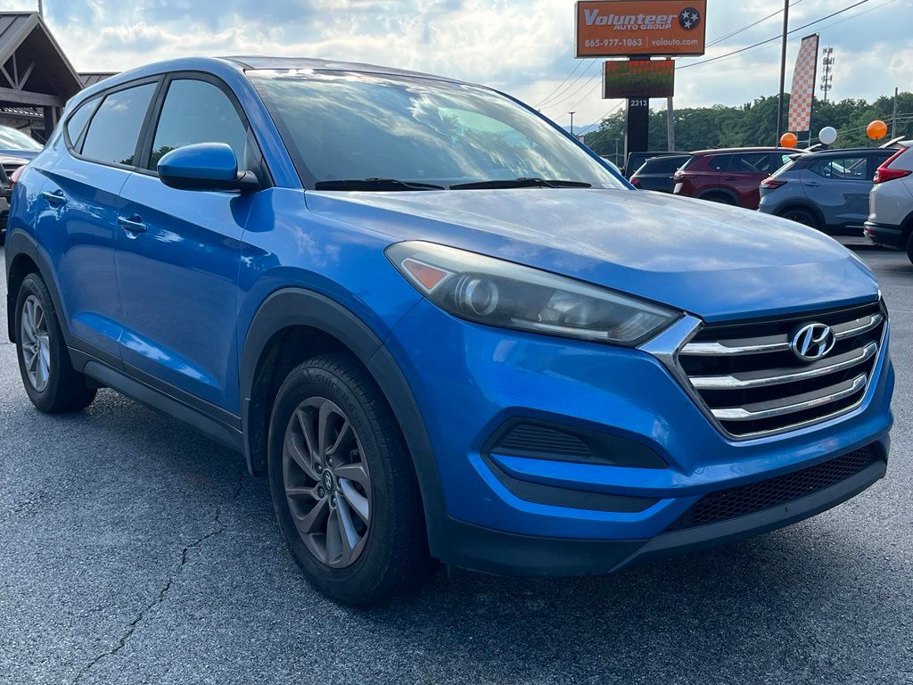 Caribbean Blue 2018 Hyundai Tucson SUV / Crossover Front-Wheel Drive 6-Speed Automatic