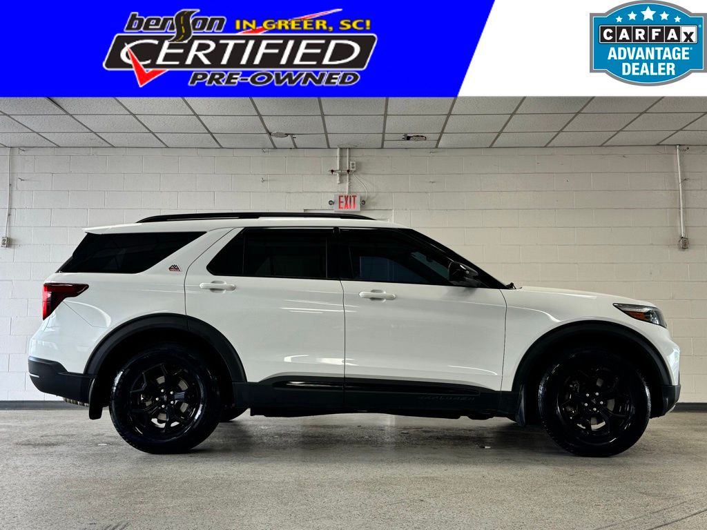 White Metallic 2023 Ford Explorer SUV / Crossover All-Wheel Drive Automatic