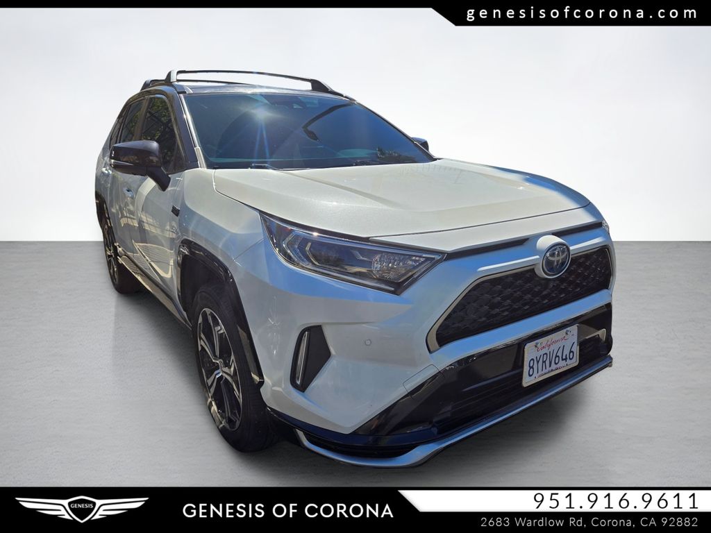 White (Blizzard Pearl) 2021 Toyota RAV4 Prime SUV / Crossover All-Wheel Drive Continuously Variable Transmission