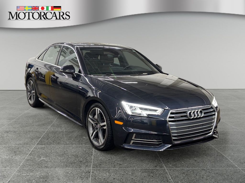 Moonlight Blue 2018 Audi A4 Sedan All-Wheel Drive 7-Speed Automatic