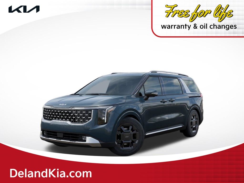 Blue 2026 Kia Carnival Minivan Front-Wheel Drive 8-Speed Automatic