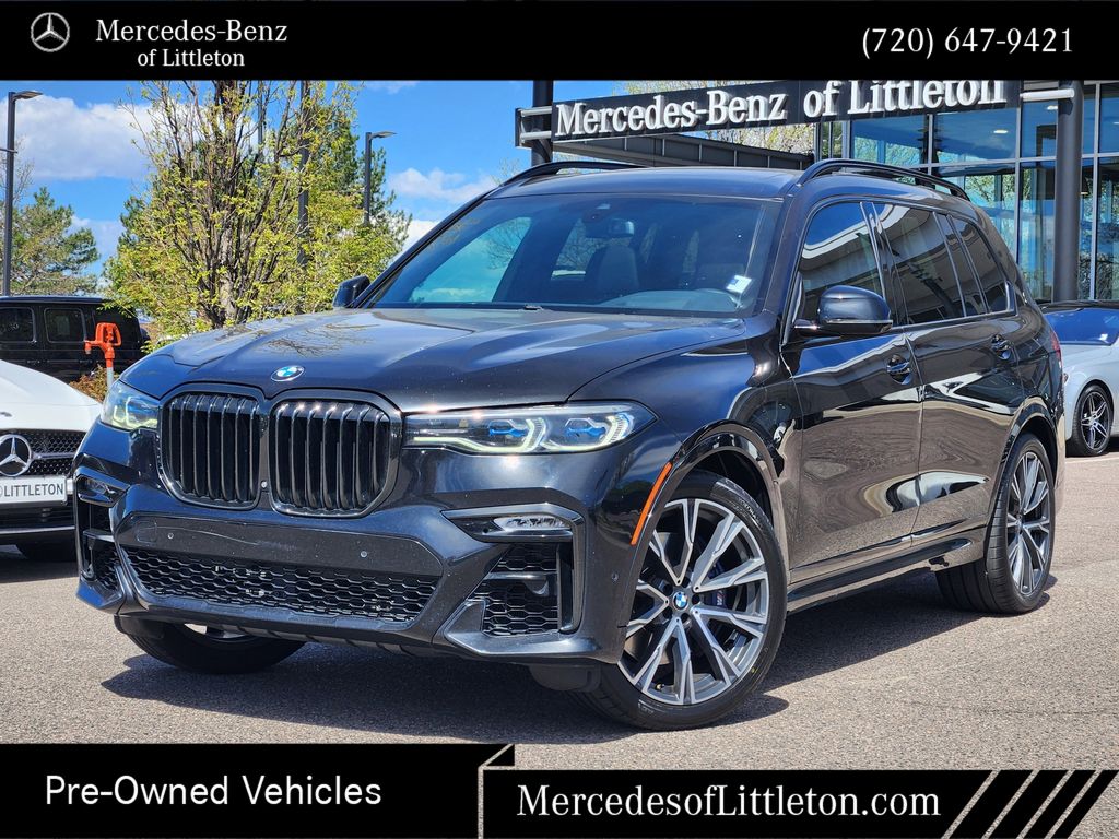 Black Sapphire Metallic 2020 BMW X7 M50i AWD SUV / Crossover All-Wheel Drive 8-Speed Automatic